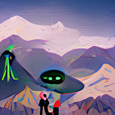 Mystical Mountain Meeting with an Alien