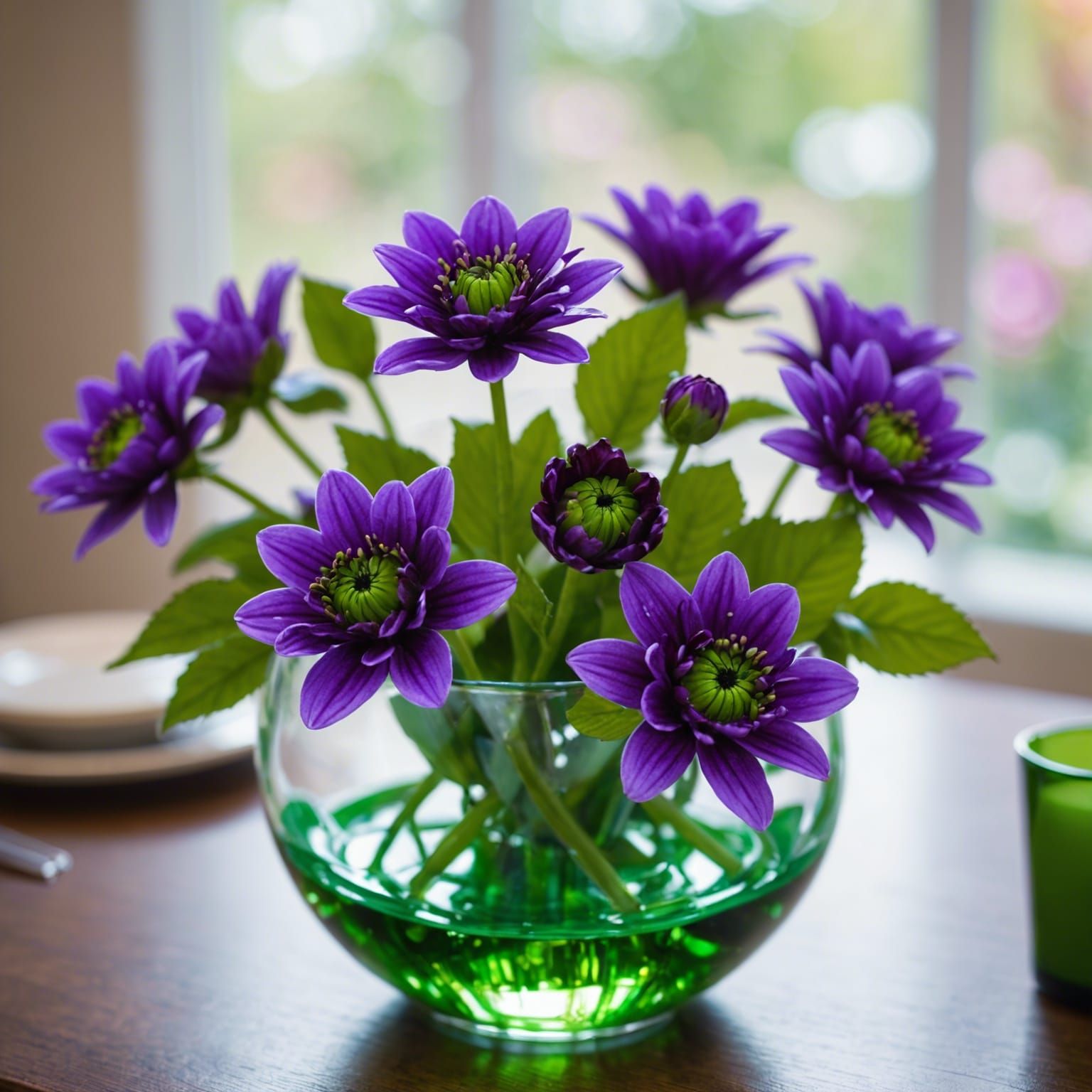 Glass Flower Centerpiece in Professional Photography