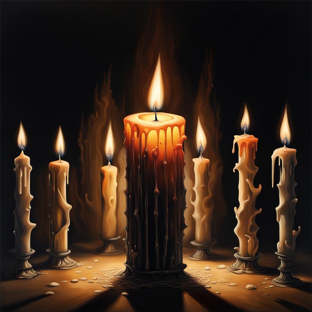 Haunting Candle Crafted from Lost Souls