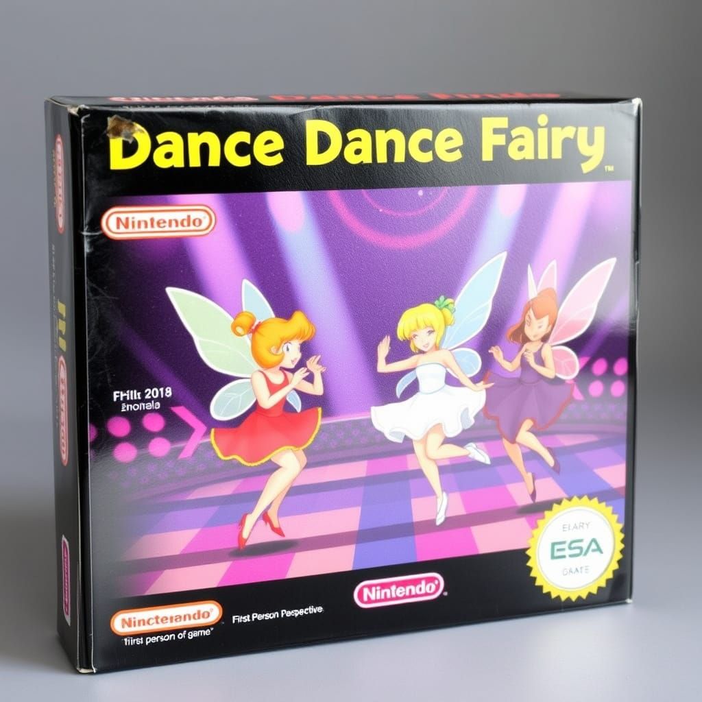 Dance Dance Fairy: 8-bit Nintendo Game Cover