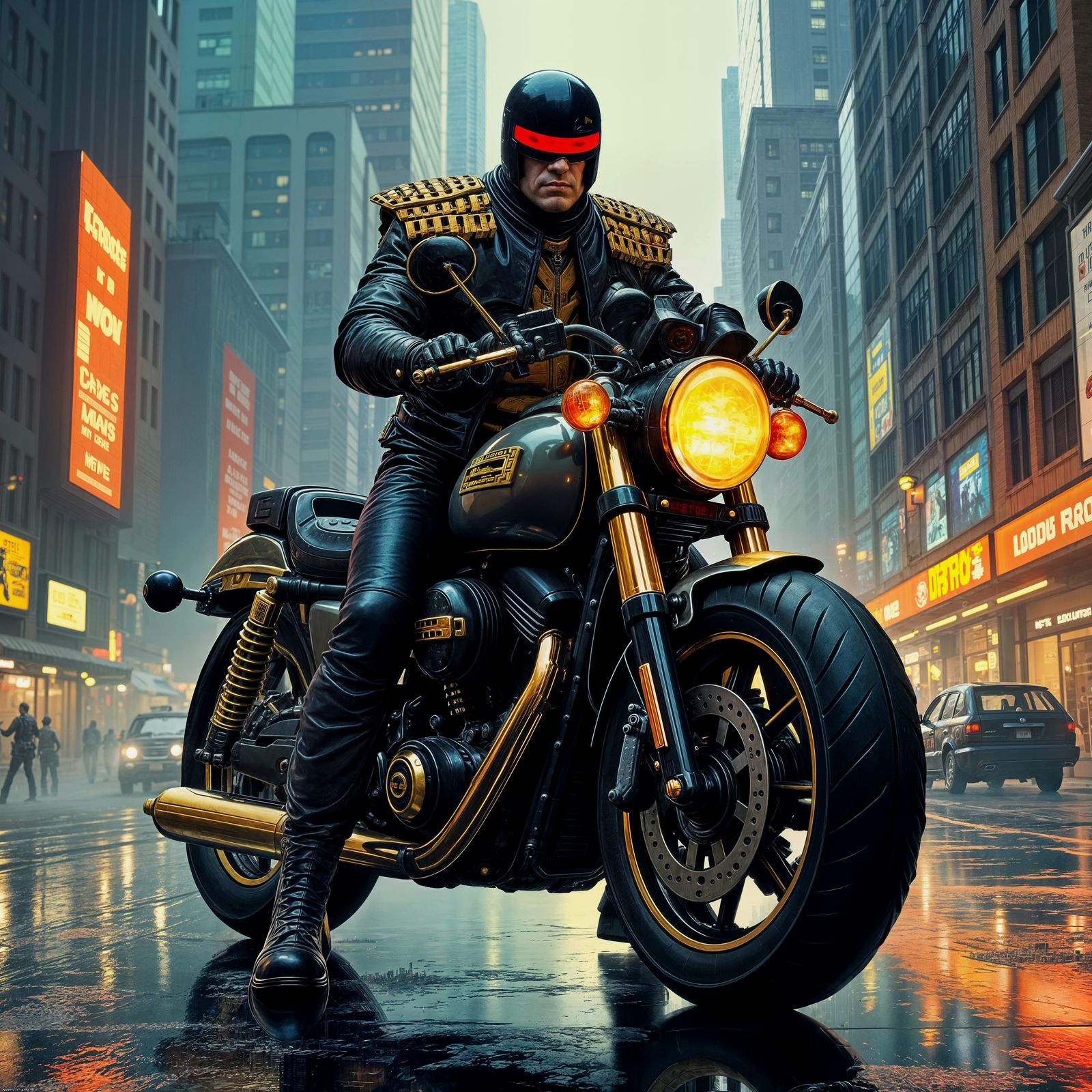 Judge Dredd in Mega-City One: Comic Book Art