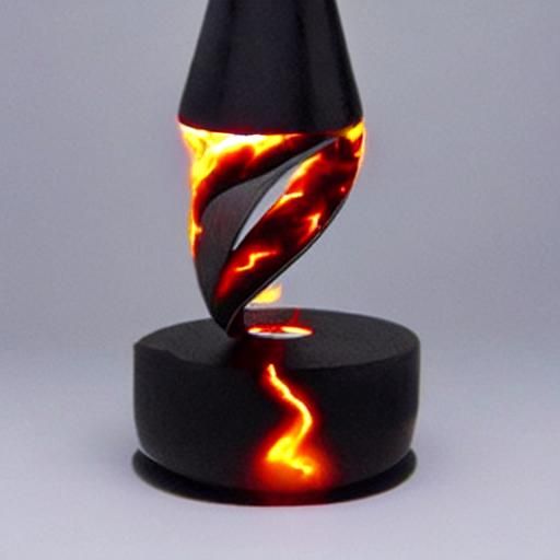 Abstract Fire Möbius Strip Design