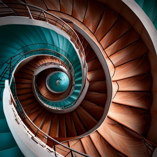 Hypnotic Spiral Staircase Design
