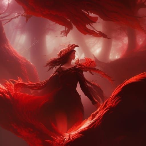 Little Red Riding Hood: Hyperrealistic Fantasy Portrait