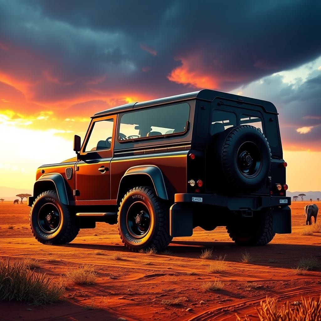 Futuristic Landrover Defender Concept Art