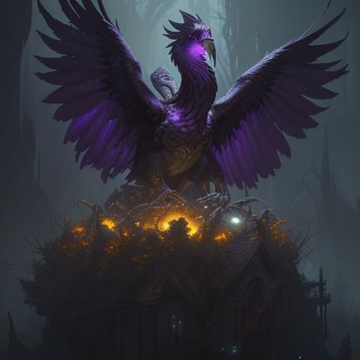 Nest of Fledglings: Dark Fantasy Concept Art
