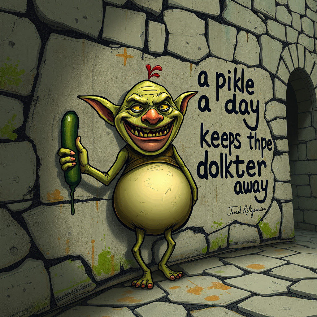 Goblin Graffiti Mischief Inspired by Stalenhag and McQue