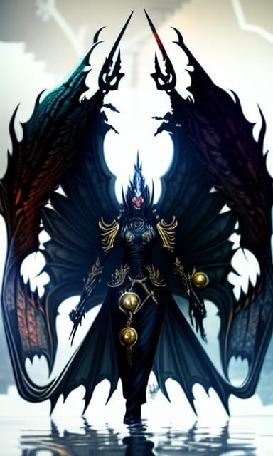 Dark Flames Emperor: Dark Fantasy Concept Art