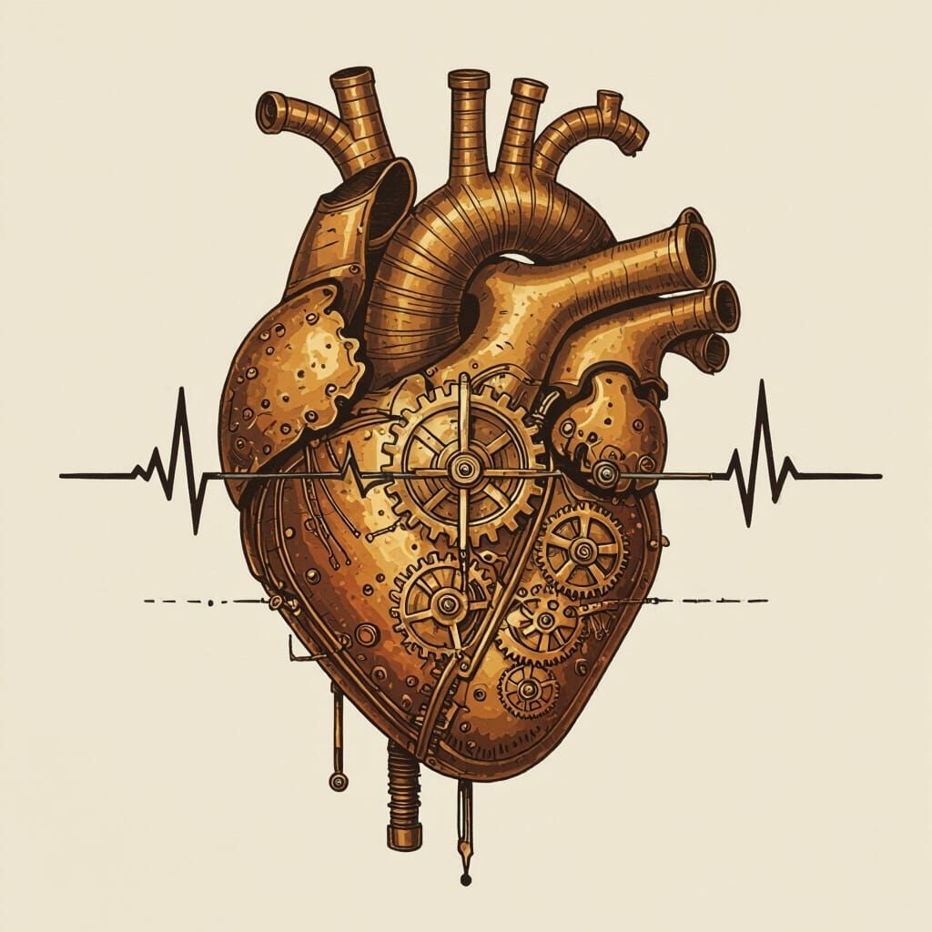Steampunk Mechanical Heartbeat