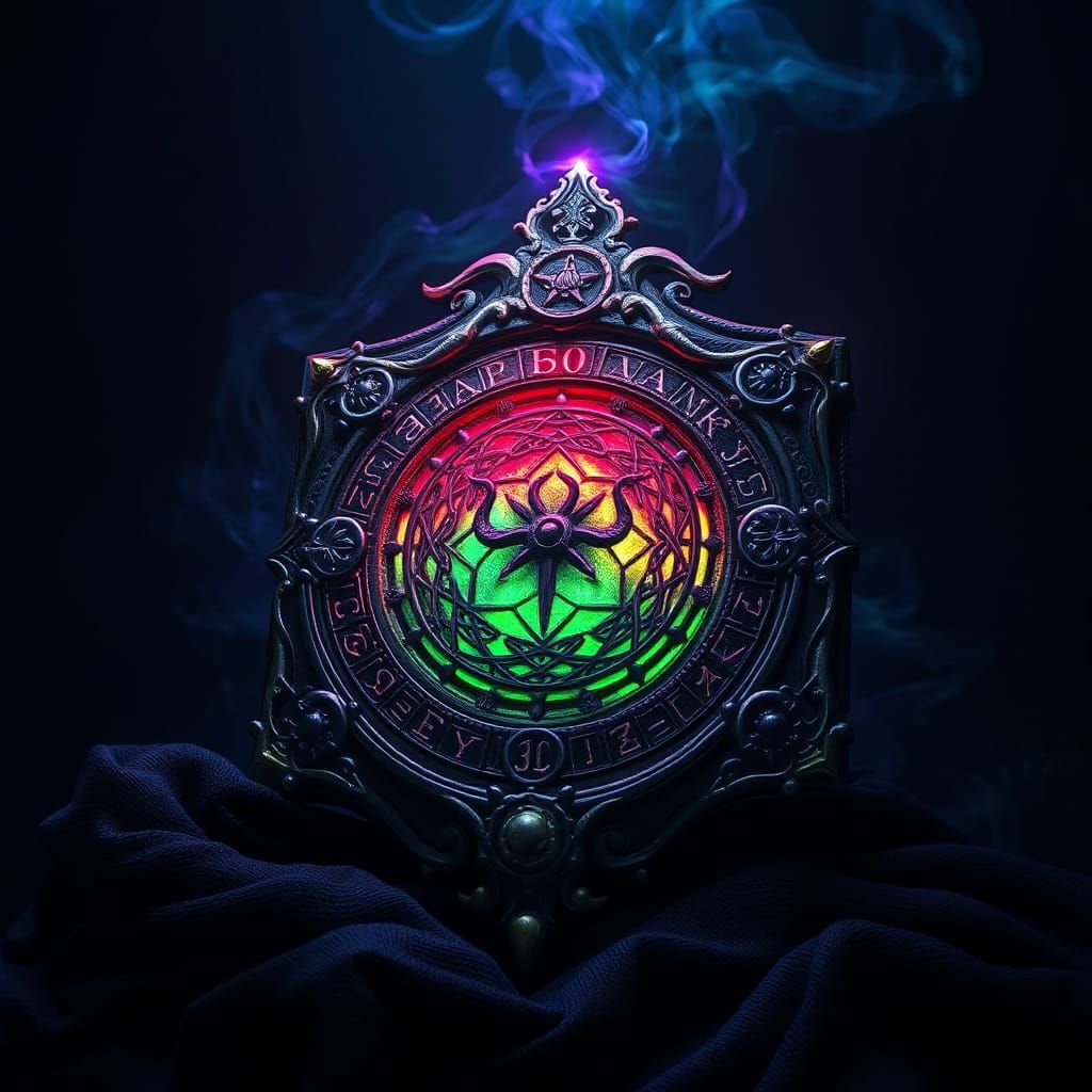 Ornate Cursed Object in Dark Fantasy Style