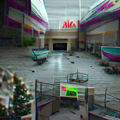Eerie Abandoned Mall in High Resolution