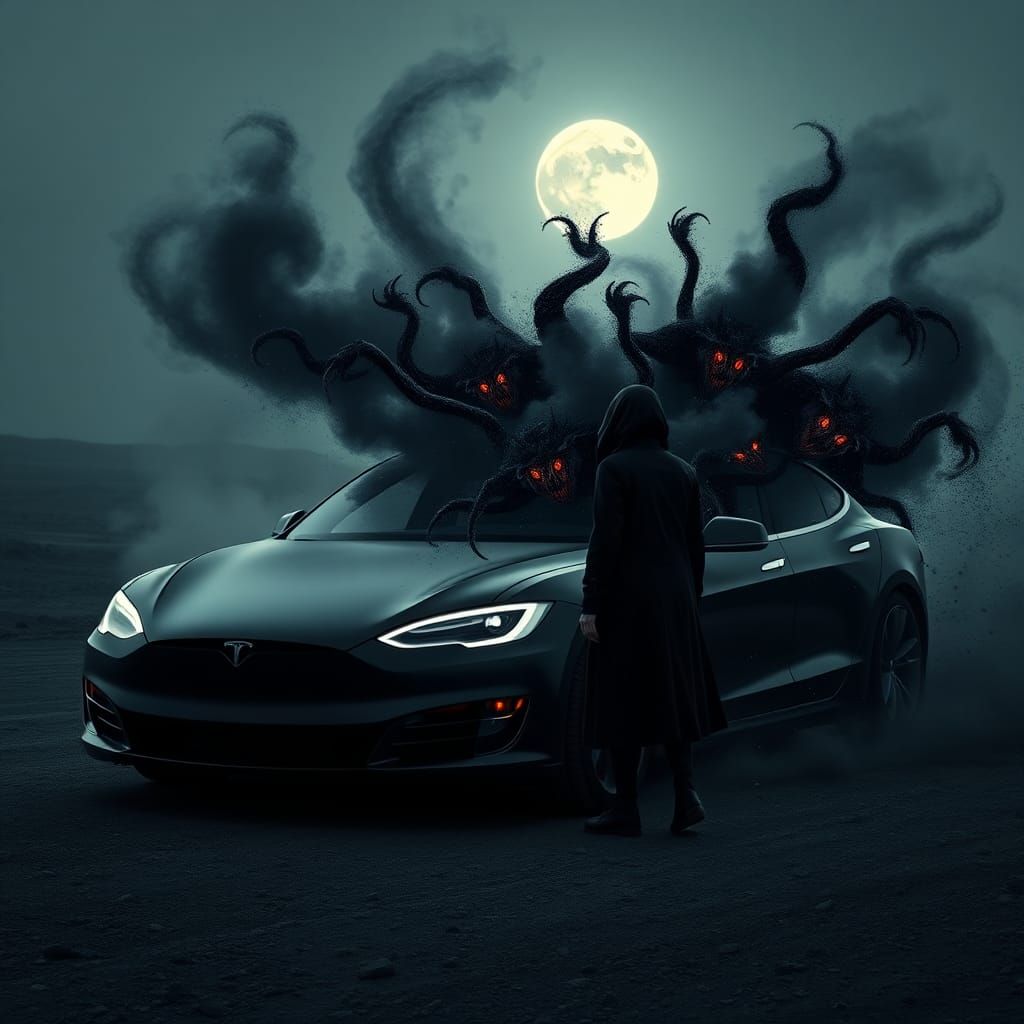 cursed Tesla
