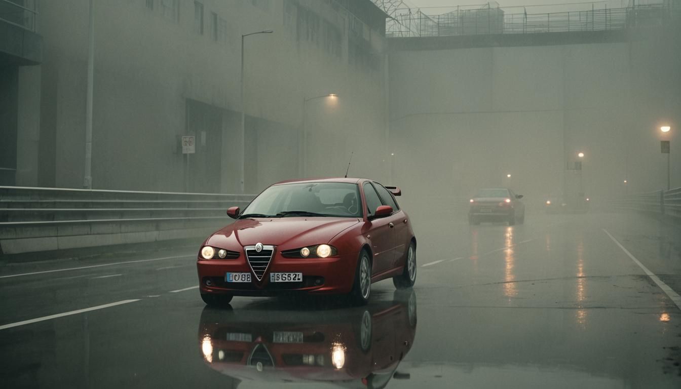 Alfa Romeo 147 in Hyper-Realistic Cinematic Style