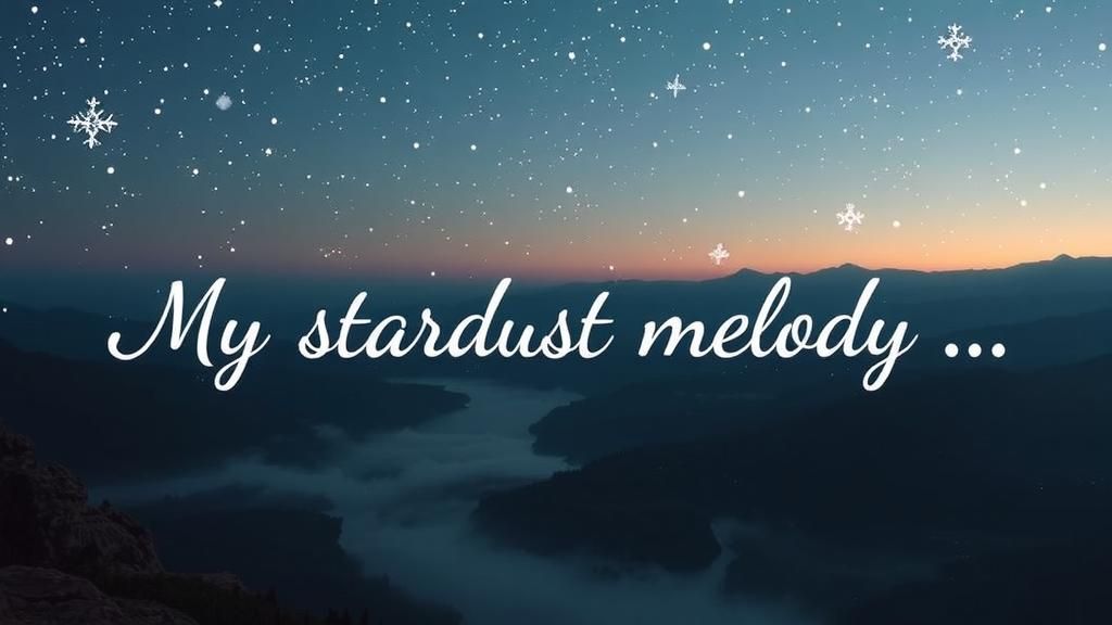 Stardust Melody in Bold Romantic Font