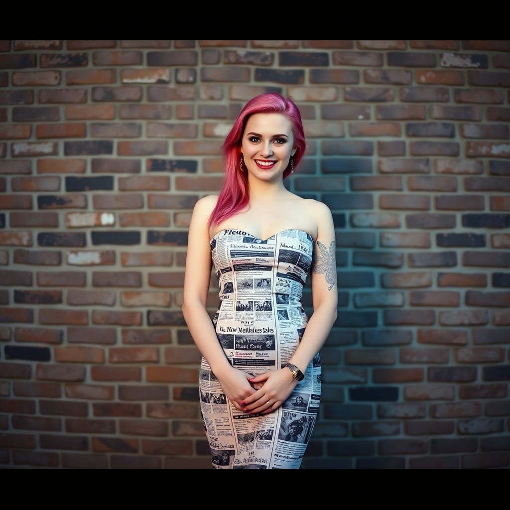 Sultry Pin-Up Girl in Film Noir Style