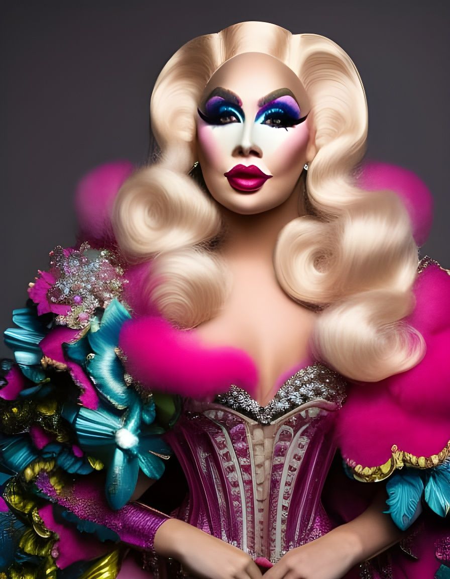 drag artist Trixie Mattel in glorious pink