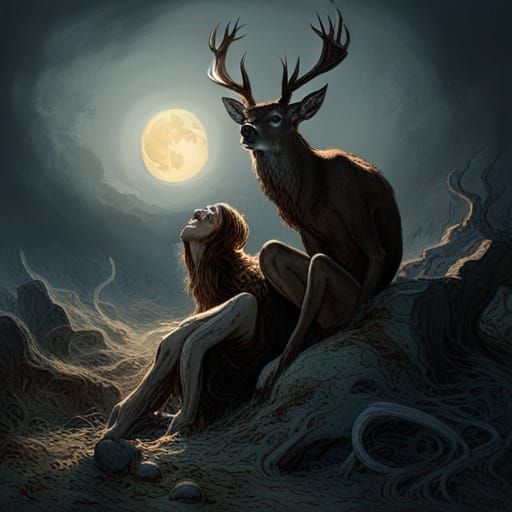 Demonic Horror Under the Full Moon