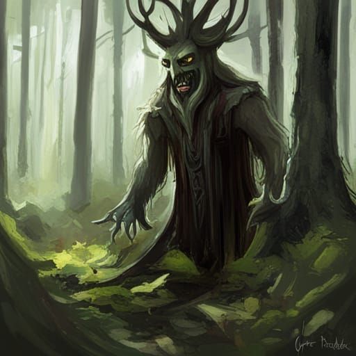 Sinister Forest Spirit Artwork