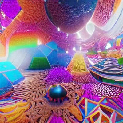 Psychedelic Geometric Universe in 3D