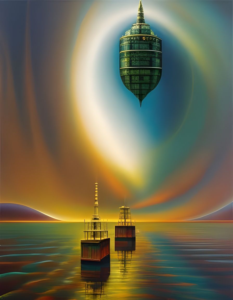 Underwater Mad Scientists in Steampunk Cyberpunk Laboratory