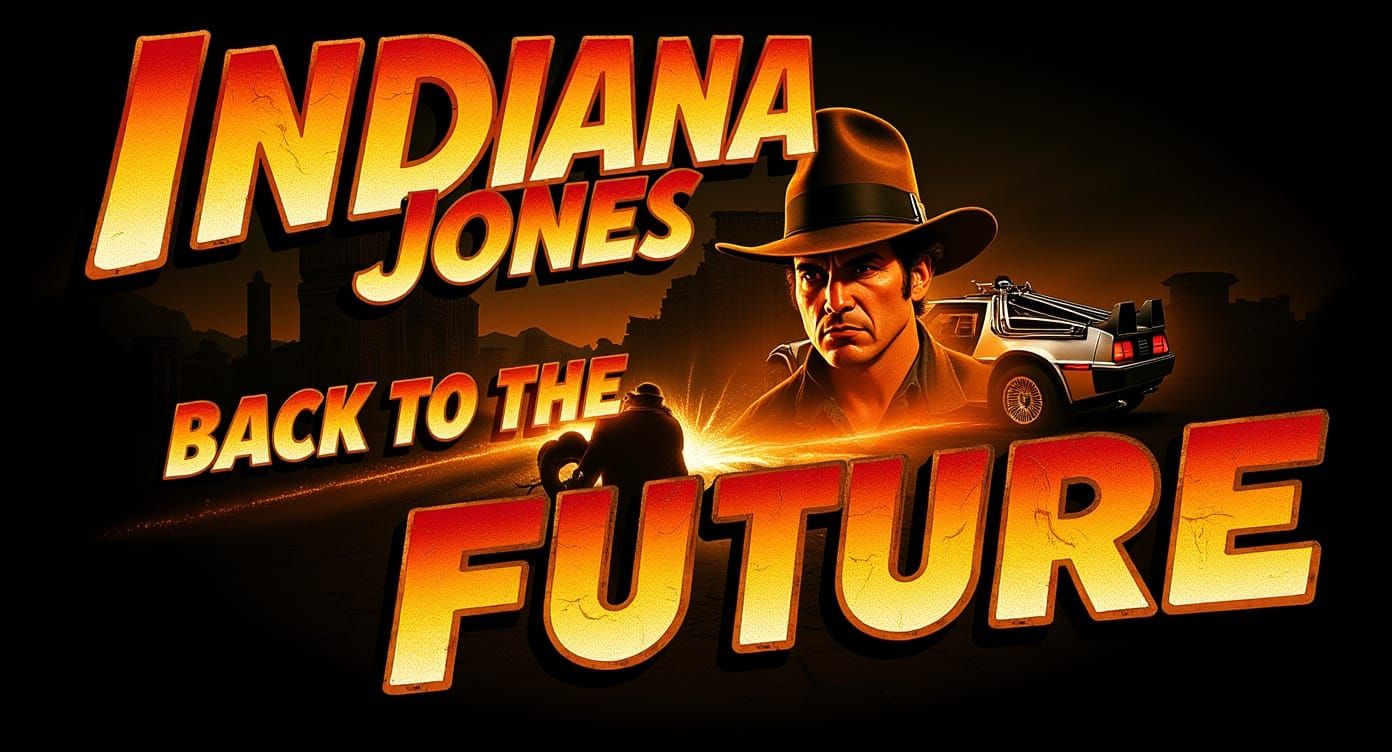 Indiana Jones Back to the Future Movie Poster