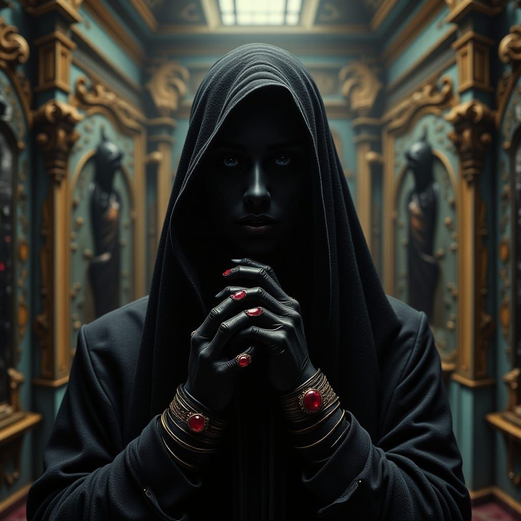 Darkness in Baroque Gothic Horror Style