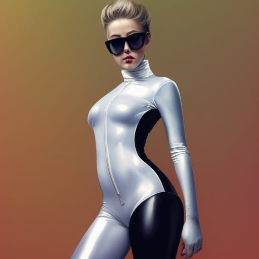 Portrait in White Latex: Hyperdetailed Concept Art