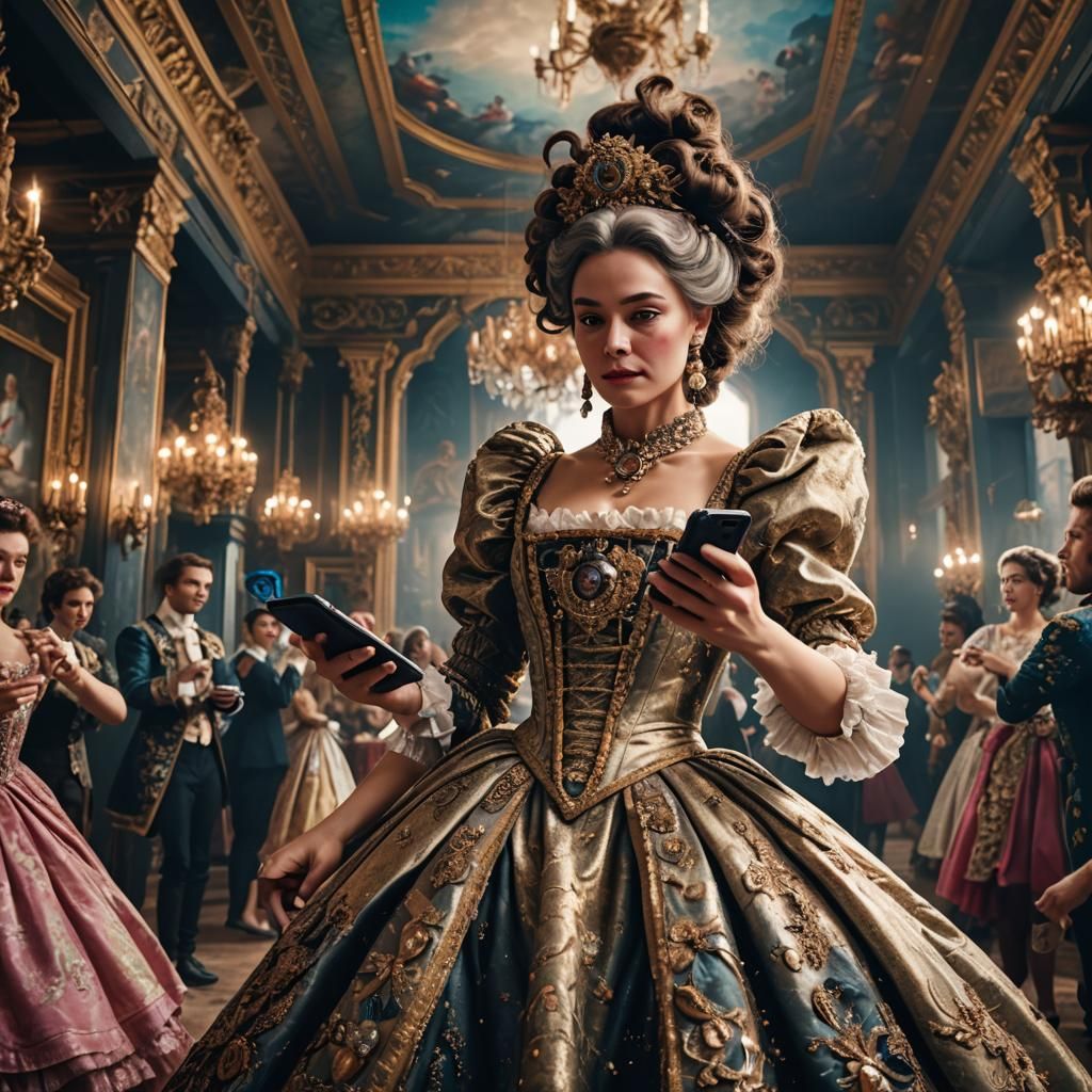 Marie Antoinette TikTok Dance: Digital Matte Painting