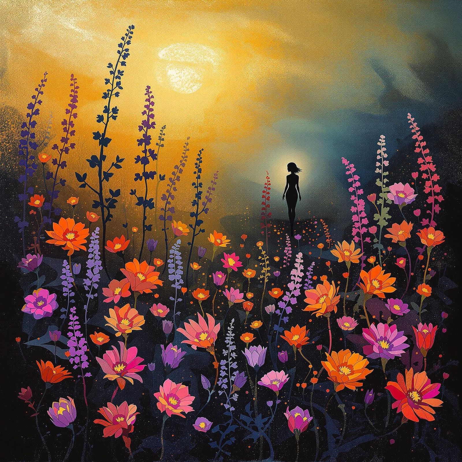 Whispers of Forgotten Souls in a Dreamlike Garden