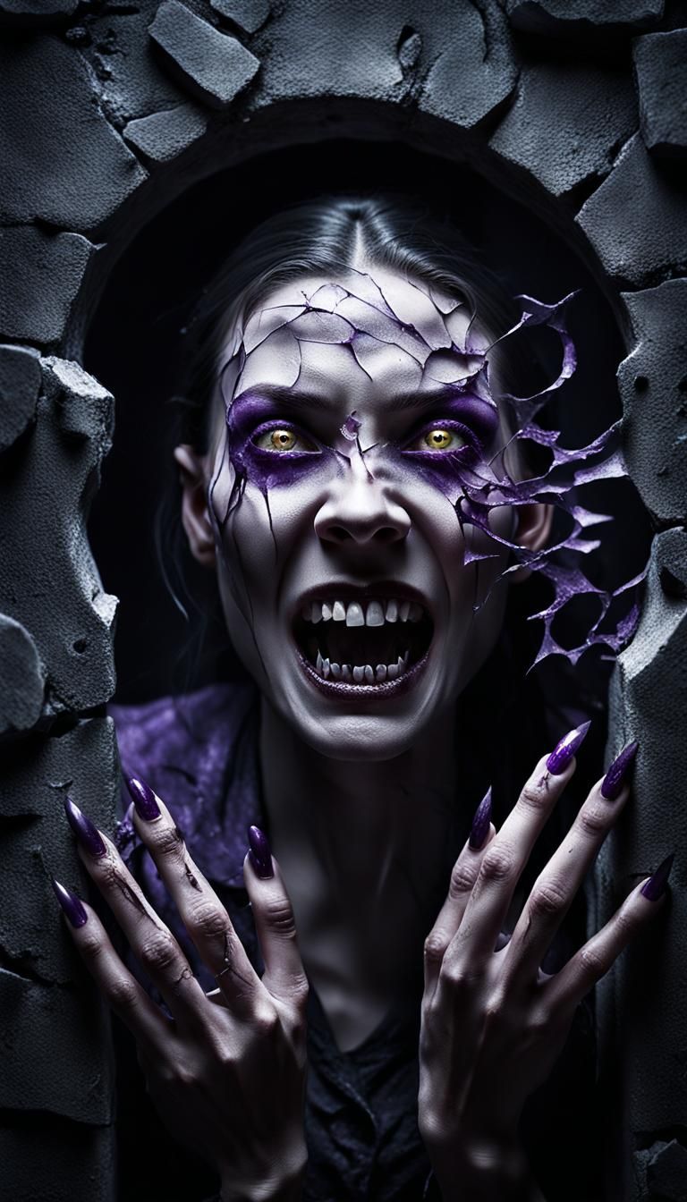 Ethereal Portal Opens to Dark Fantasy Vampire