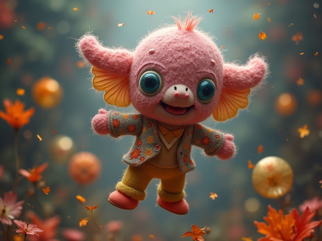 Superfluid Helium Felted Goodness