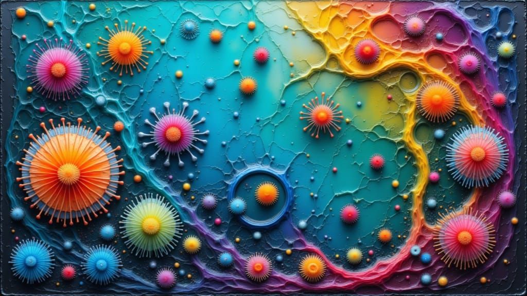 Microscopic World of Ink and Alien Life