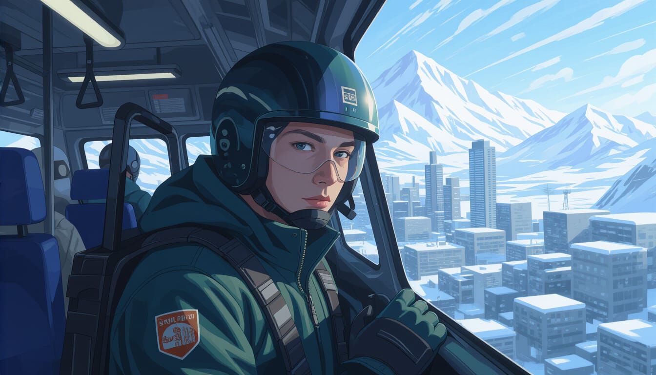 Dramatic Portrait of a Young Musician in Splash Art Style