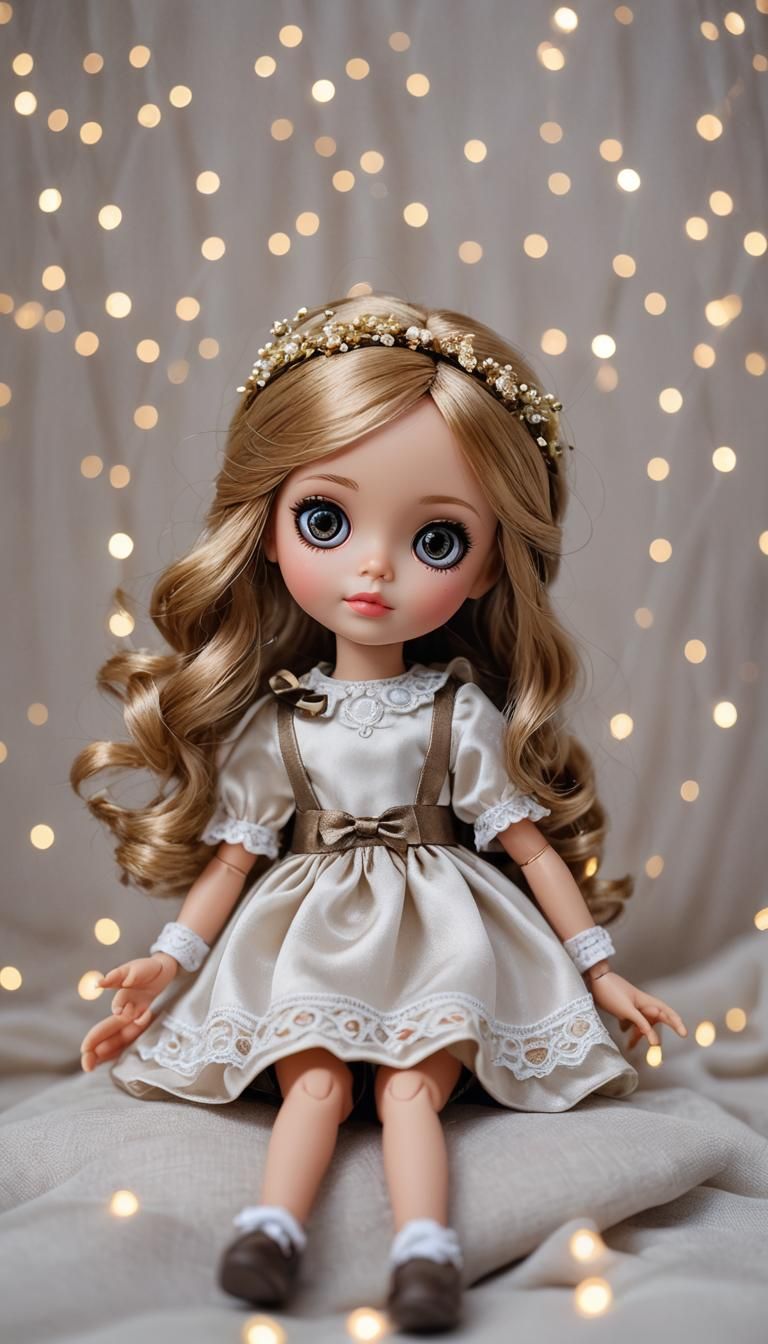 Satin Doll with Googly Eyes: Professional Photography