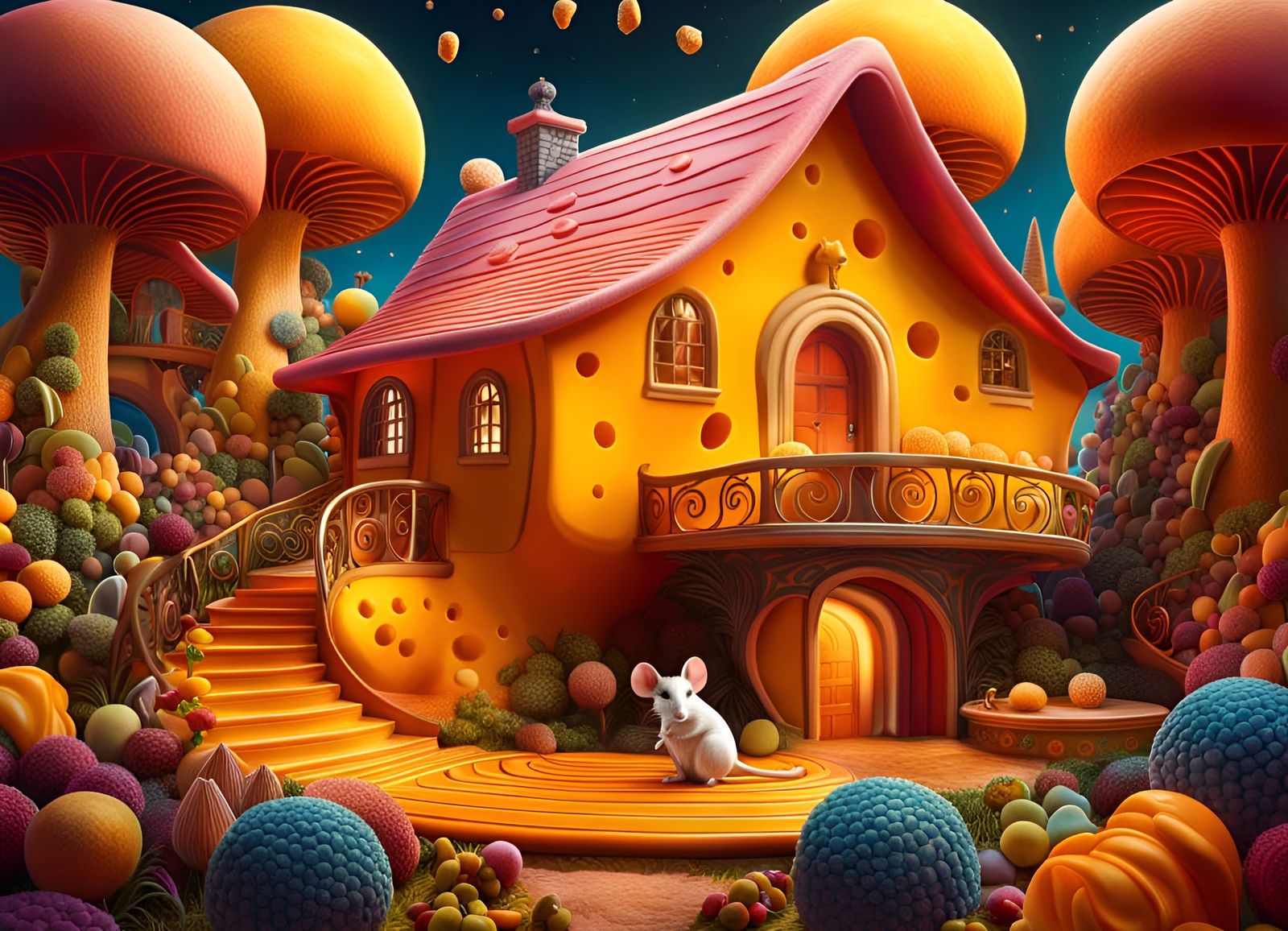 Dream House Made of Cheese for Mice 🐁