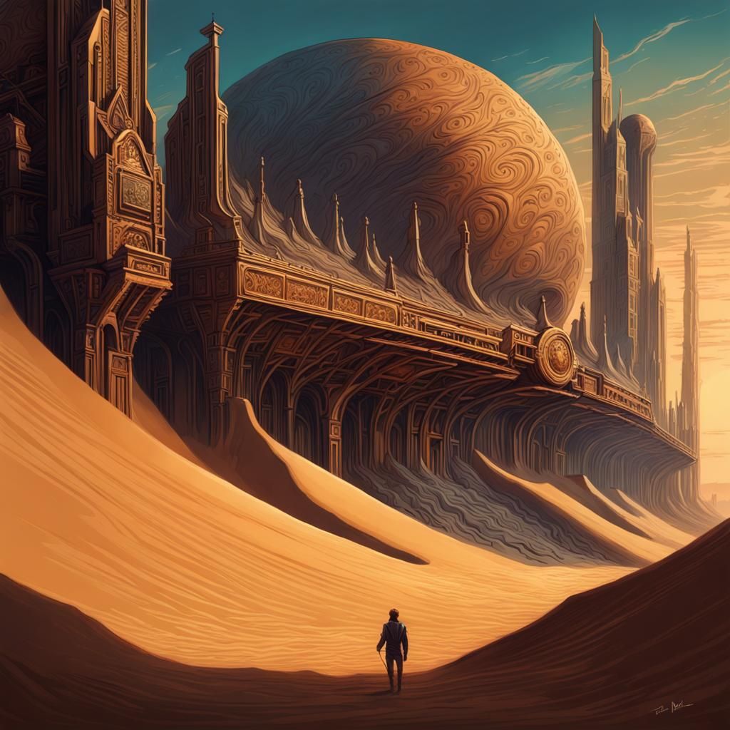 Dune Theme Park in Gouache Impressionism