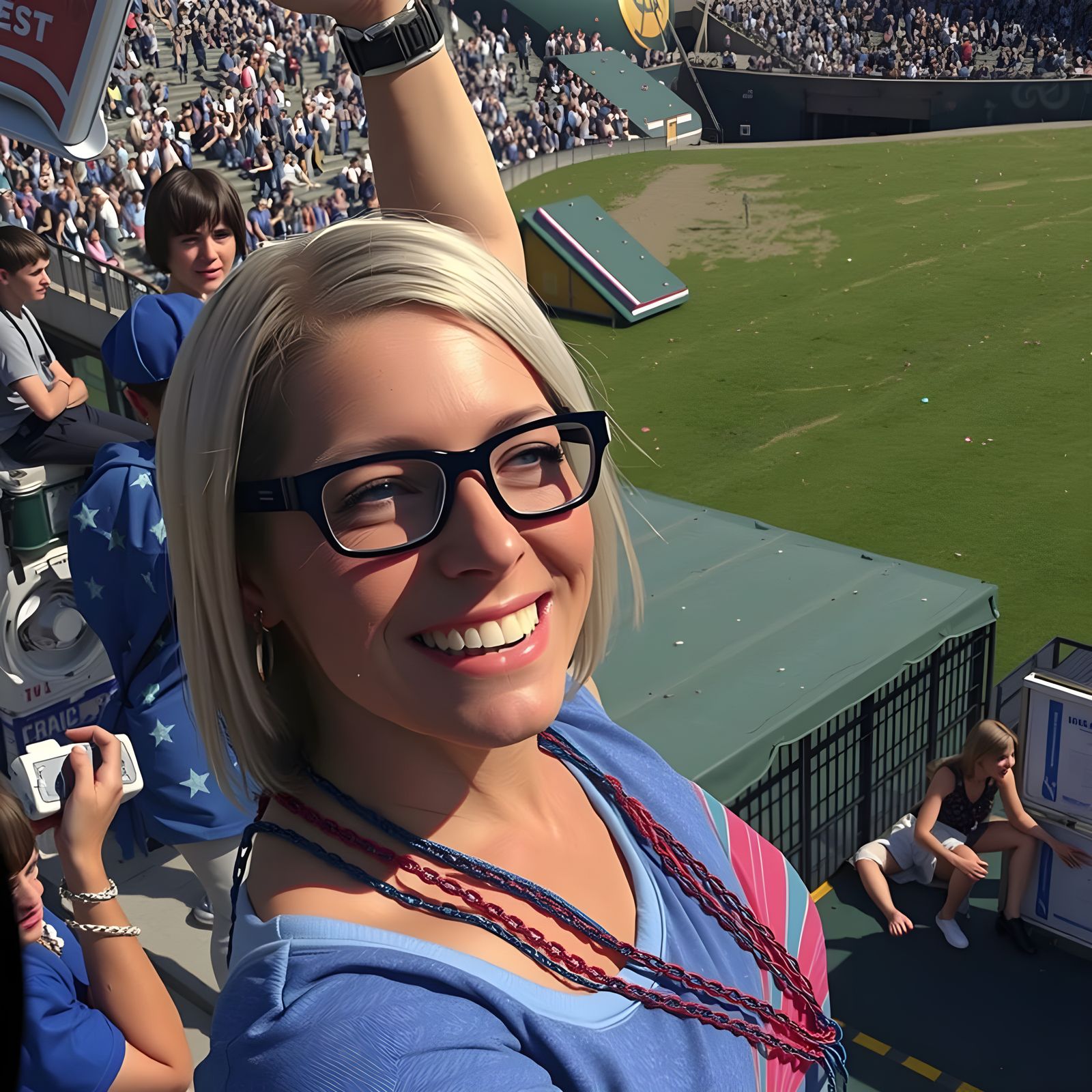 Sunlit Thunderstorm in Vibrant Hyperrealism