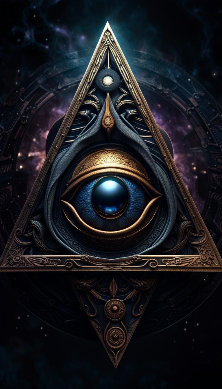 Mystical All Seeing Eye in Dark Fantasy Style