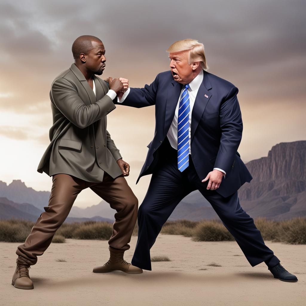 Donald Trump Versus Kanye West Fight