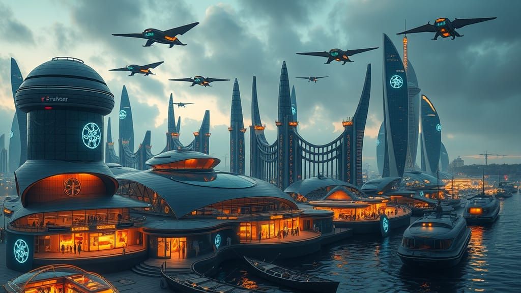 Celtic Futurism Metropolis: