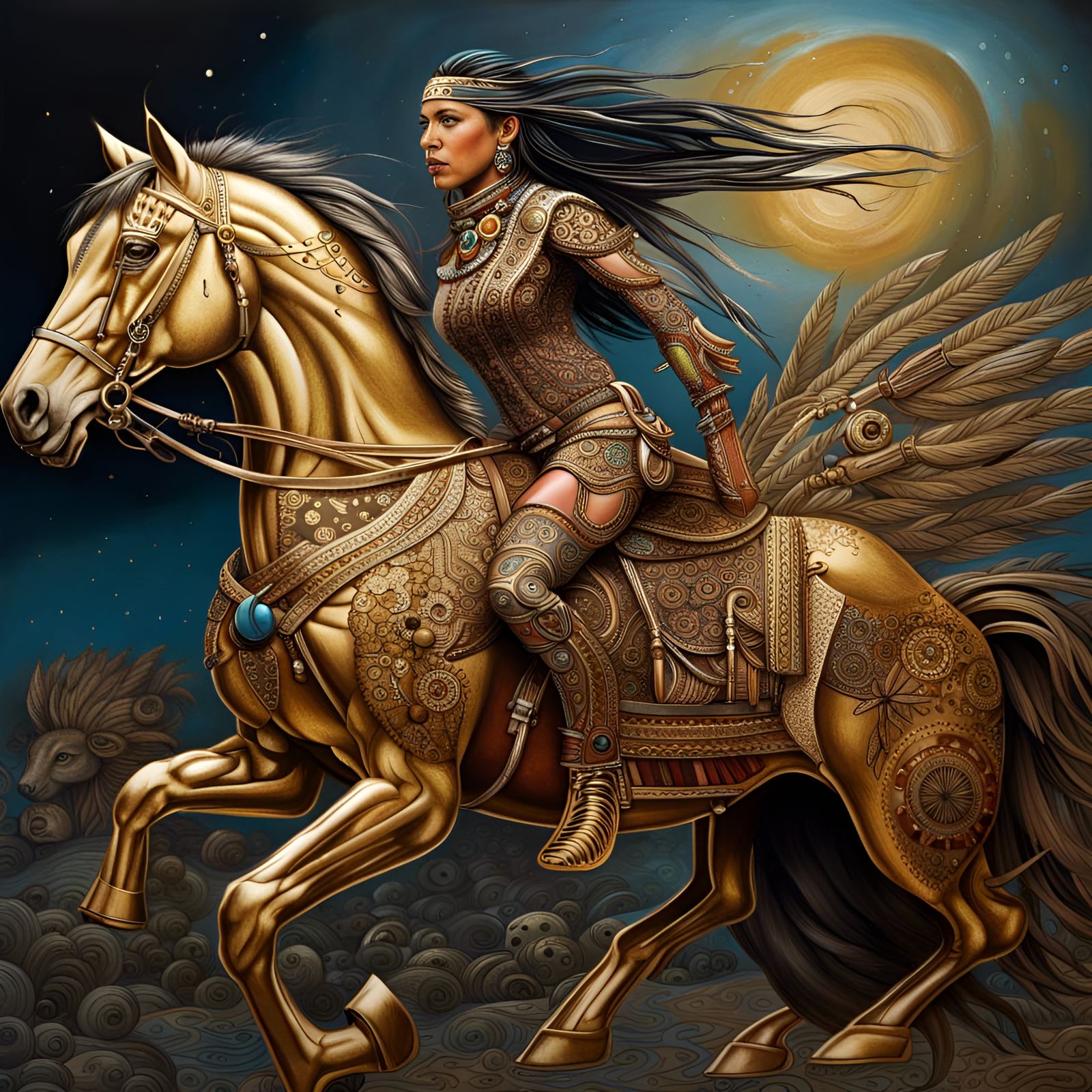 Native American Warrioress, Masterplayer