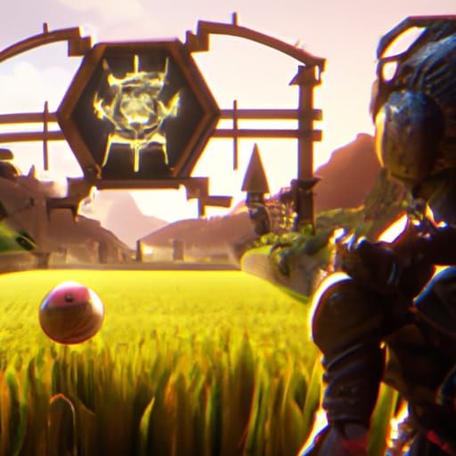 Futuristic Rice Fields: Fantasy Concept Art