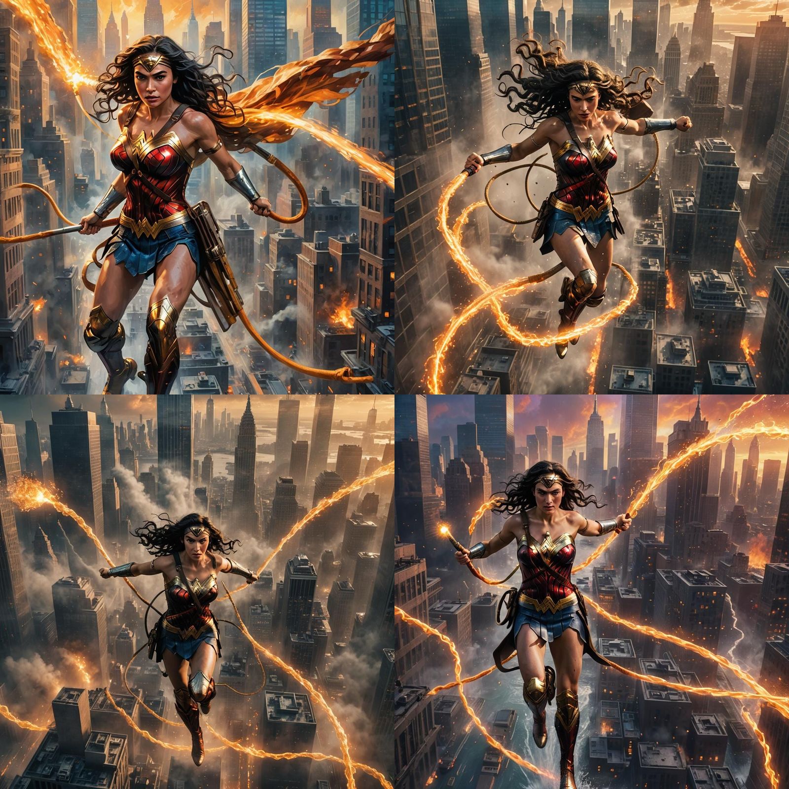 Wonder Woman Soars Over New York City