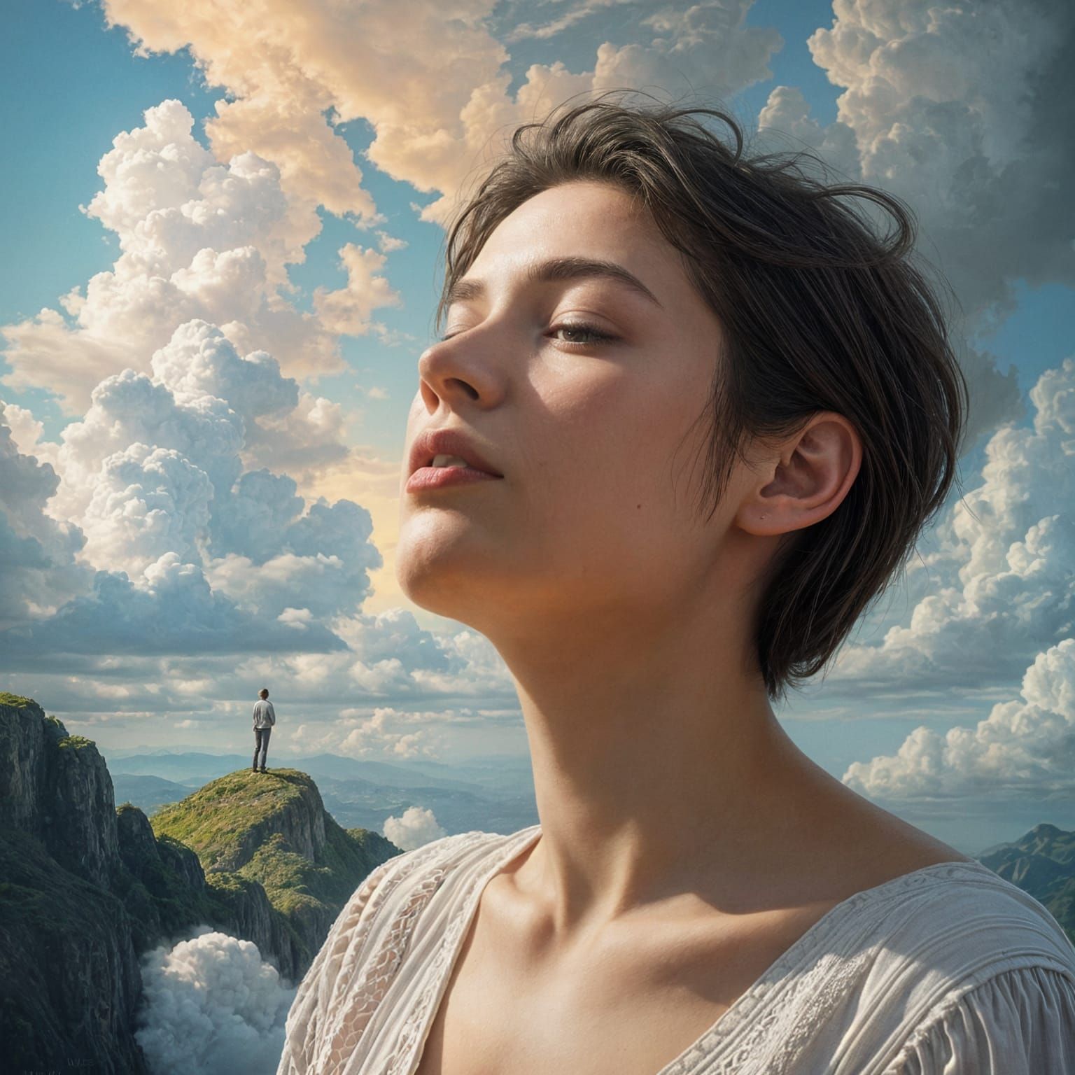 Surreal Dreamscape Painting of Inner Peace