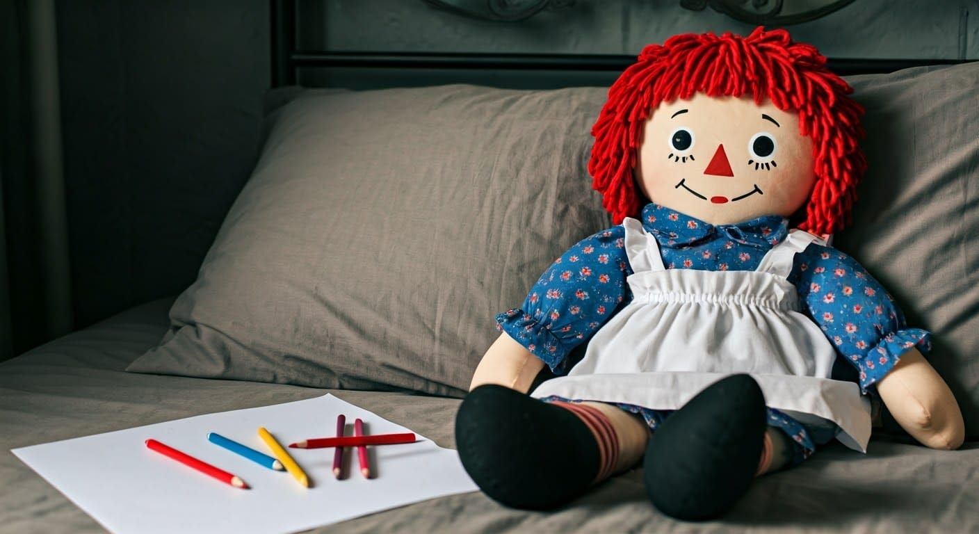 Anabelle - The Real Anabelle on Her Owner's Bed