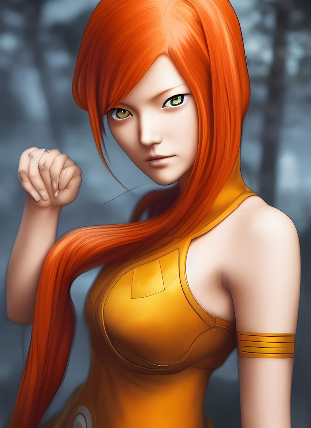 Kushina Uzumaki: Hyperdetailed Concept Art