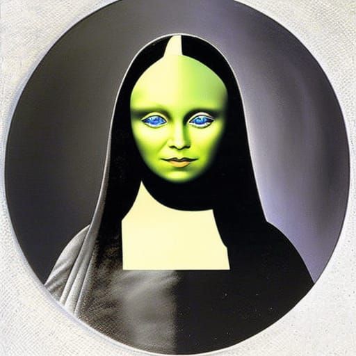 Mona Lisa but an alien
