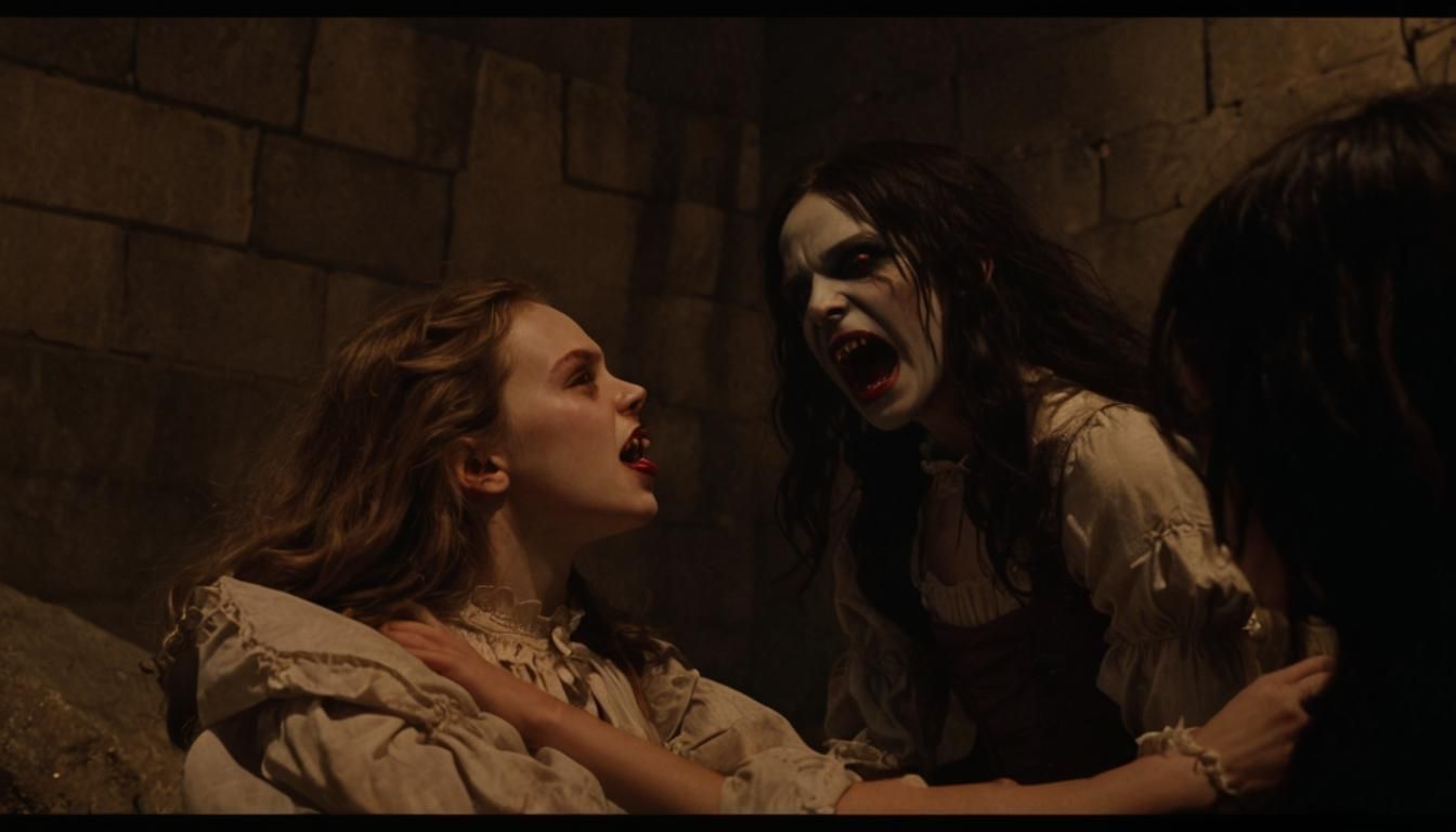 Mysterious Vampire Girls in Dark Gothic Fantasy