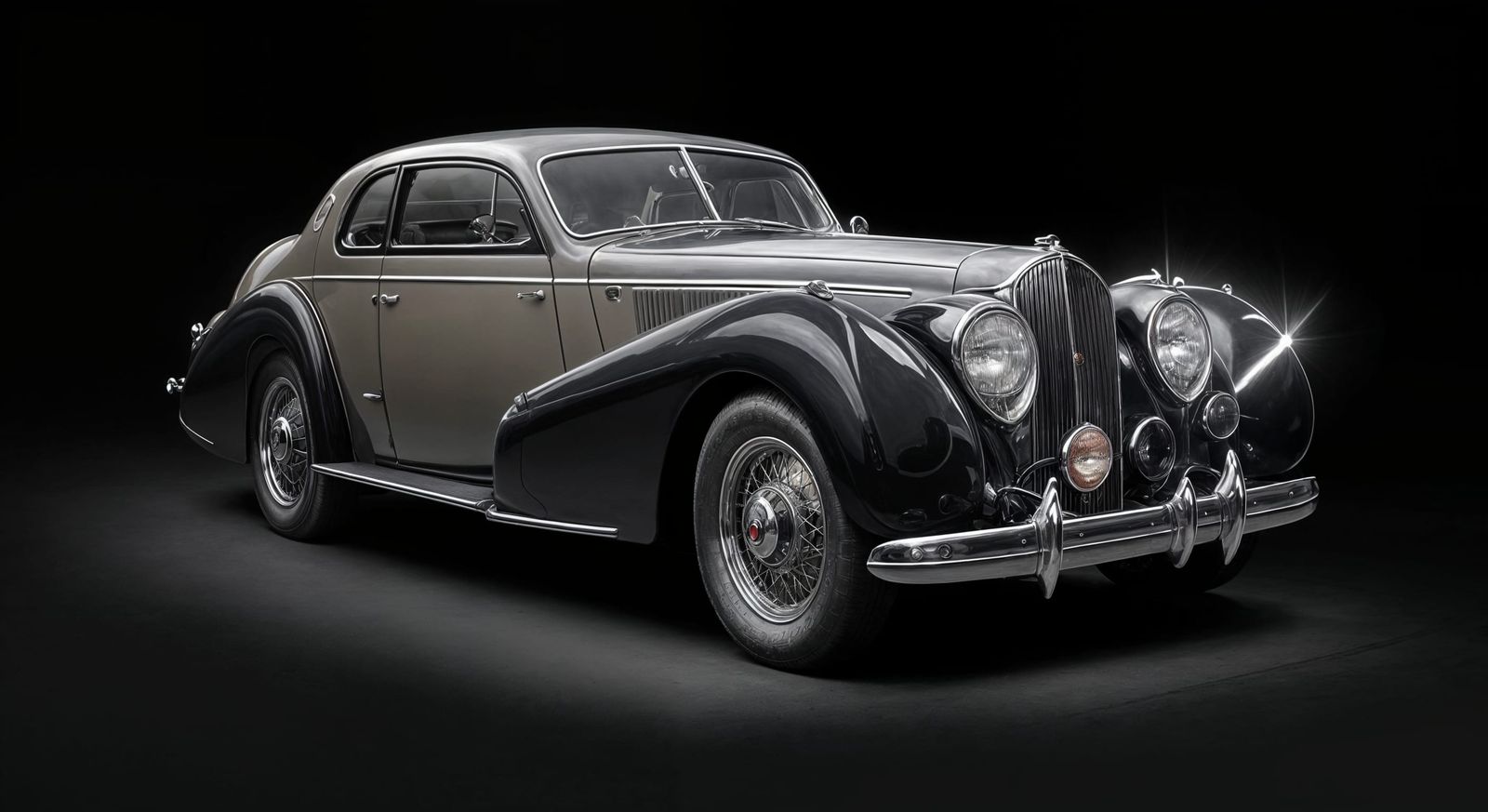Luxury 1937 Fastback Coupe with Silver Details