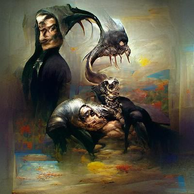 Sinister Surrealism: A Dark Fantasy Image